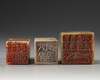 Three Chinese soapstone seals
