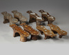 FOUR PAIR OF OTTOMAN TURKEY HAMMAM SHOES, 19TH-20TH CENTURY