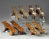 FOUR PAIR OF OTTOMAN TURKEY HAMMAM SHOES, 19TH-20TH CENTURY