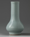 A Chinese pale-blue-glazed bottle vase