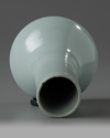 A Chinese pale-blue-glazed bottle vase