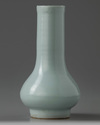 A Chinese pale-blue-glazed bottle vase