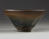 A Chinese small hare's fur glazed tea bowl