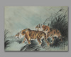 A CHINESE PAINTING DEPICTING TWO TIGERS, 19TH-20TH CENTURY