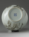 A Chinese en-grisaille decorated 'landscape' vase
