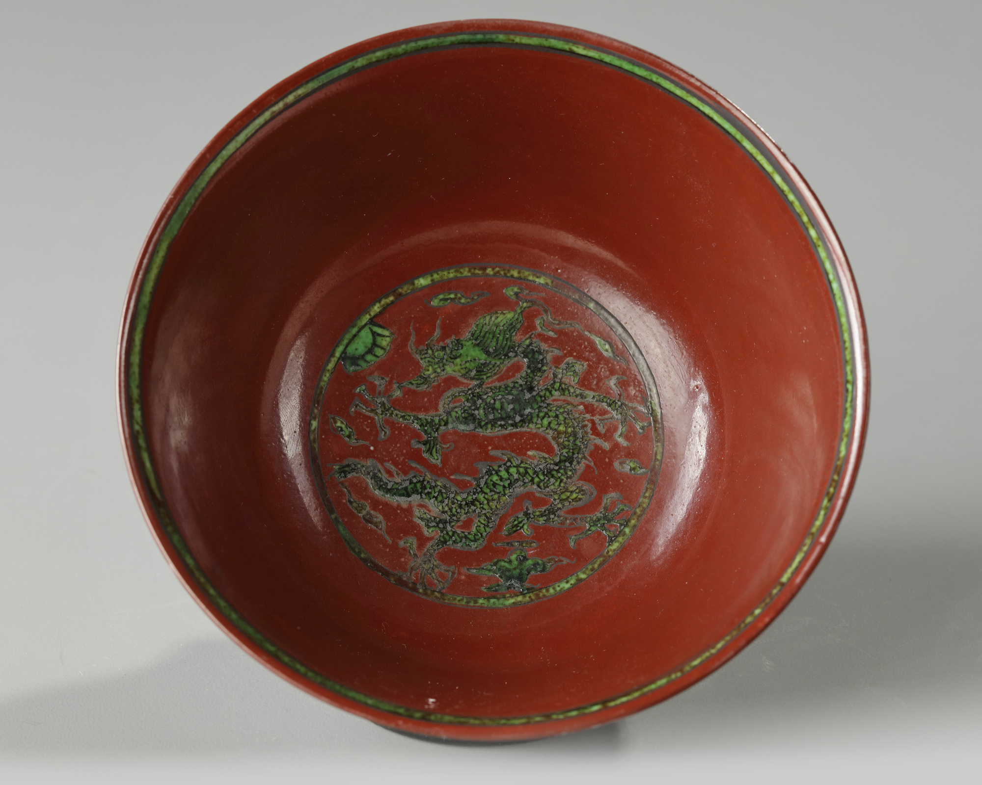 Red bowl with salad stock image. Image of dragon, balanced - 170940175