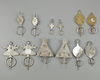 Six pair of silver fibula