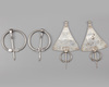 Two pair of silver fibula