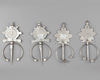 Two pair of silver fibula