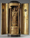 A kannon statue in a zushi shrine