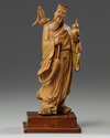 A Chinese root wood carving of an Immortal
