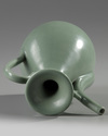 A Chinese celadon-glazed ewer