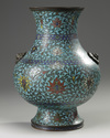 A Chinese Ming-style cloisonné enamel 'hu' vase