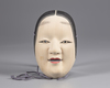 A Japanese wooden No mask of Komote
