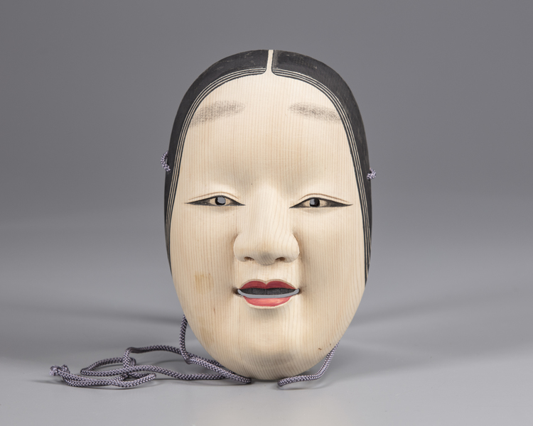 A Japanese wooden No mask of Komote