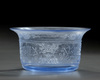 A Chinese translucent blue Peking glass bowl for the Islamic market