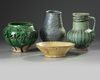 A group of four Islamic pottery objects
