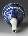 A Chinese blue and white Ming-style wall sconce