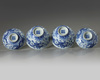 A PAIR OF CHINESE BLUE AND WHITE 'DRAGON' BOWLS AND COVERS,QING DYNASTY (1644-1911)