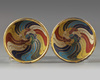 A pair of small Chinese cloisonné enamel ‘lanca’ cups
