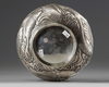A silver 'carp' bowl, attributed to the Konoike workshop.