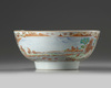 A Chinese Export famille rose European-subject bowl