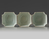A set of three Chinese famille rose 'Wu Shuang Pu' square-section cups