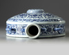 A massive Chinese blue and white moonflask
