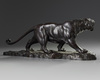 A Japanese bronze figure of a tiger