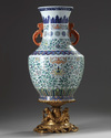 A large Chinese doucai baluster vase