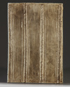 A Chinese blue and white porcelain 'crane and pine' plaque