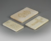 A group of three Cantonese carved ivory card cases