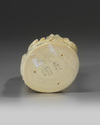 A Chinese carved ivory scholar