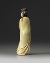 A Chinese ivory standing Guanyin