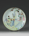 A Chinese famille rose 'figural' dish