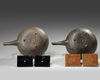 A PAIR OF JAPANESE SAKE-KETTLES, MEIJI PERIOD (1868-1912)