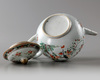 A Chinese famille verte 'bird and flower' teapot and cover