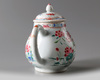 A Chinese famille rose 'mandarin ducks' teapot and cover