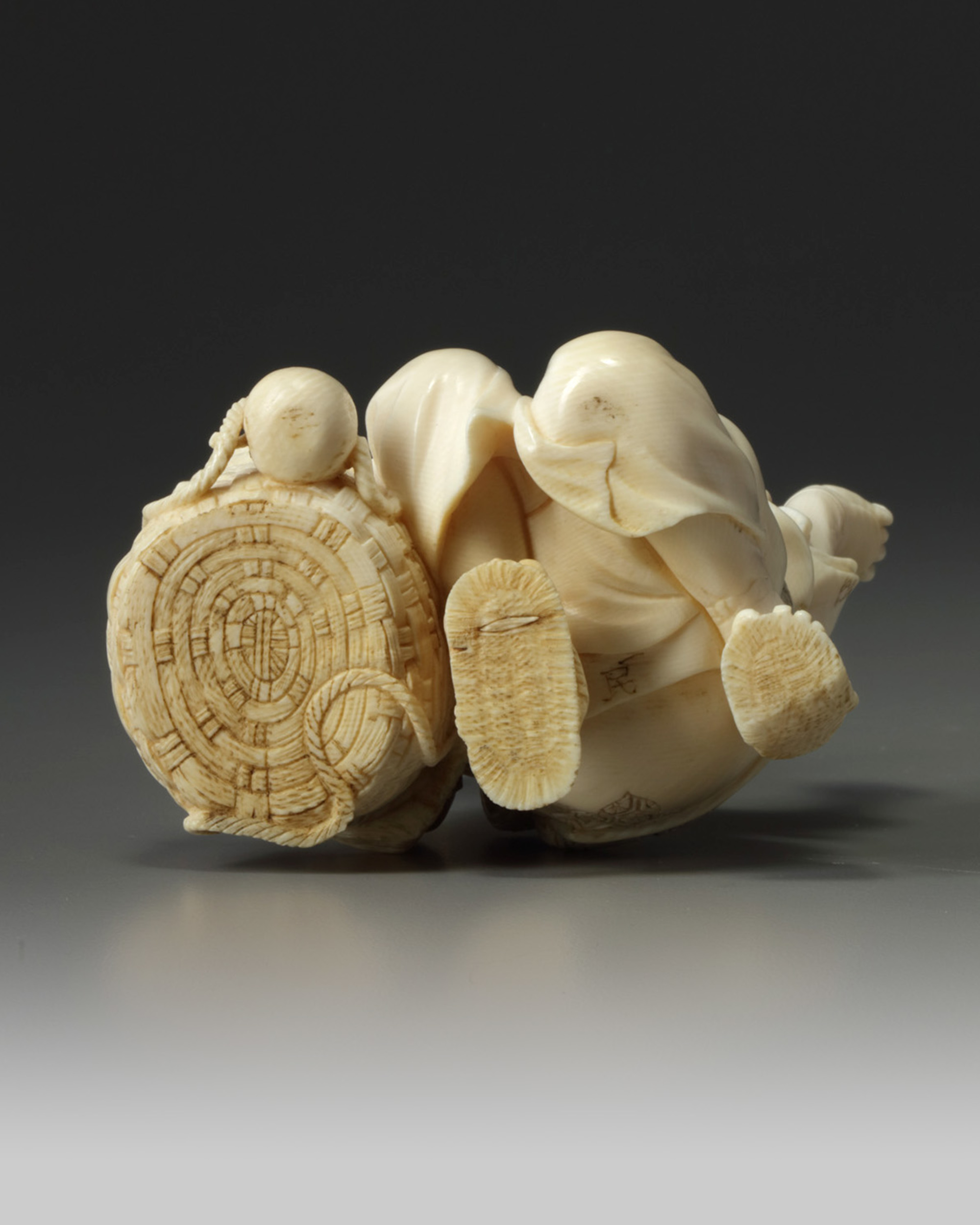 A Japanese ivory carving