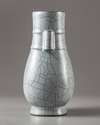A crackle glazed hu vase