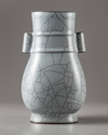 A crackle glazed hu vase