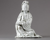 A dehua glazed figure of guanyin