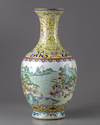 A famille rose vase