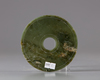 A spinach green jade Bi disc 