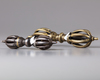 Two Sino-Tibetan iron and bronze vajra