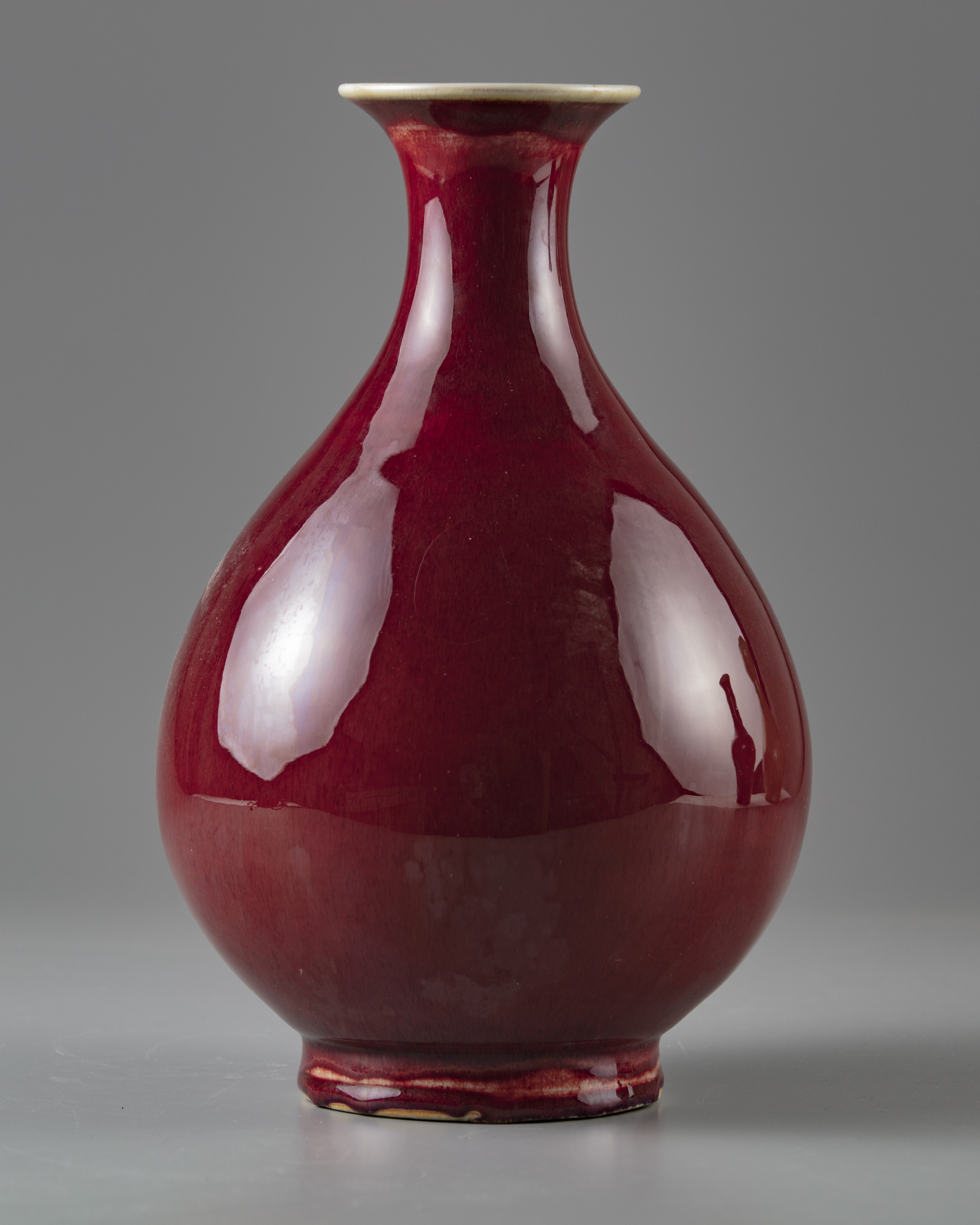 Sang De Boeuf Porcelain Yuhuchunping Vase Sang De Boeuf Porcelain Yuhuchunping Vase