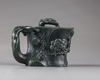 A spinach green jade teapot