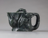 A spinach green jade teapot