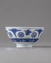 A Chinese blue and white bowl
