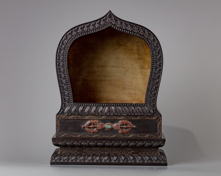 A zitan wood carved shrine, buddha house